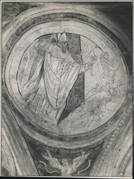 Graffito - Sant'Ambrogio - Milano - Basilica di Santa Maria delle Grazie - Tribuna - Pennacchi della cupola