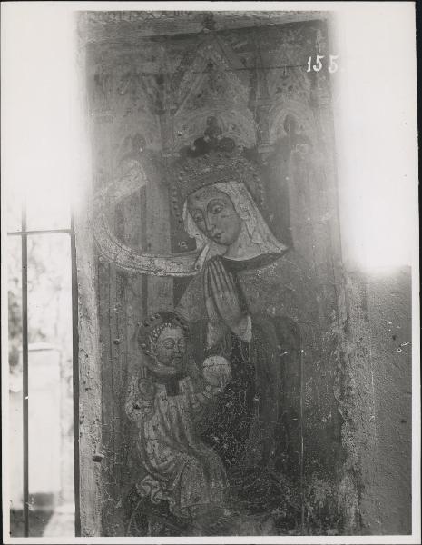 Dipinto murale - Madonna con Bambino - Campione d'Italia - Chiesa di S. Zenone
