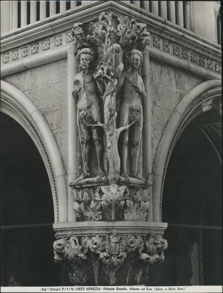 Rilievo - Adamo ed Eva - Venezia - Palazzo Ducale