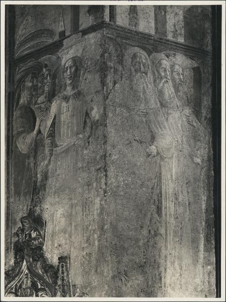 Dipinto murale - Episodio della vita di S. Stefano (particolare) - Vecchietta - Castiglione Olona - Chiesa della Collegiata