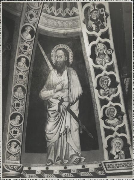 Dipinto murale - S. Paolo - Como - Basilica di S. Abbondio - Abside - Catino
