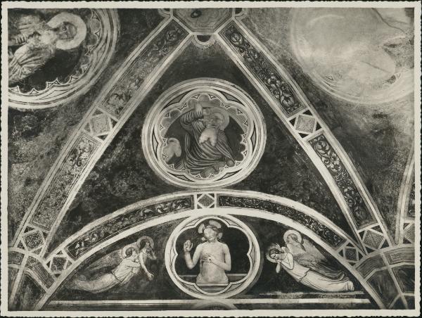 Dipinto murale - Profeti ed Ecce Homo - Vertemate - Chiesa di S. Giovanni Battista - Volta e lunetta