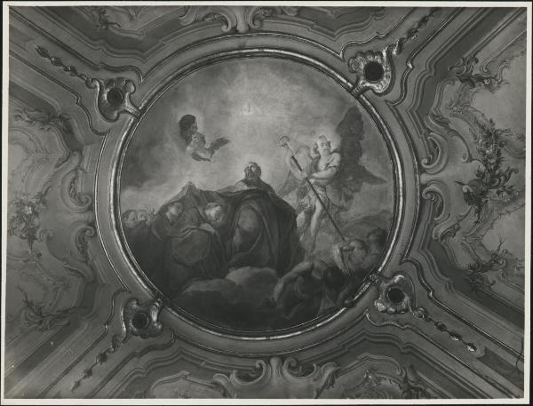 Dipinto murale - Gloria di S. Agostino - Giambattista Gariboldi - Monza - Chiesa di Santa Maria in Strada - Coro - Volta