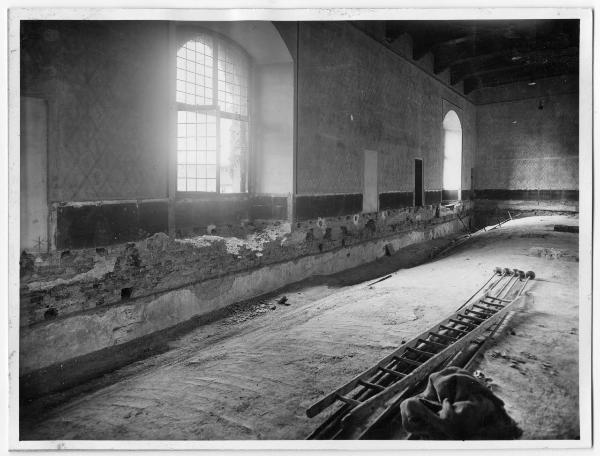 Milano - Castello Sforzesco - Musei Civici - Restauro BBPR (prima fase 1953-1956) - Sala della Cancelleria (sala 30 nell'allestimento BBPR, oggi sala 26)