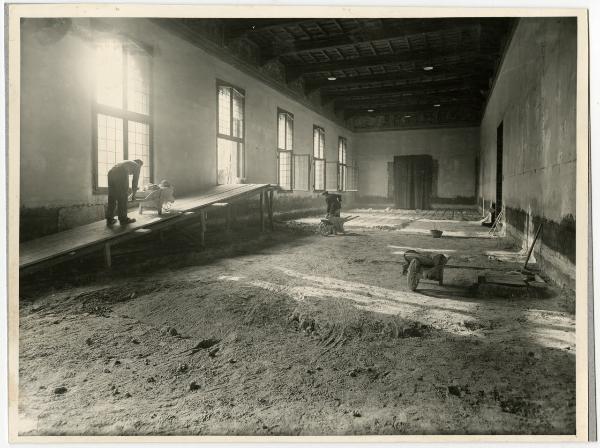 Milano - Castello Sforzesco - Musei Civici - Restauro BBPR (prima fase 1953-1956) - Sala 31 (già Sala dell'Elefante, oggi Sala 25)