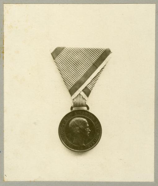 Medaglia donata da Francesco V alla Brigata Estense nel 1863