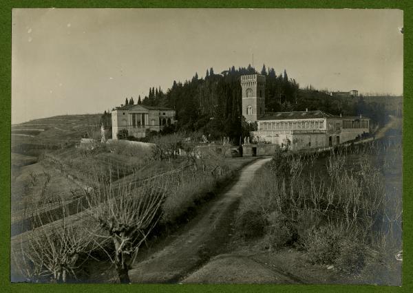 Arcugnano - Villa Franceschini Pasini Canera di Salasco - Panorama - Strada sterrata - Frutteti e vigneti