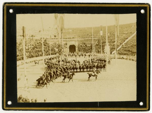 Verona - Arena - Carosello per il secondo centenario del Savoia Cavalleria