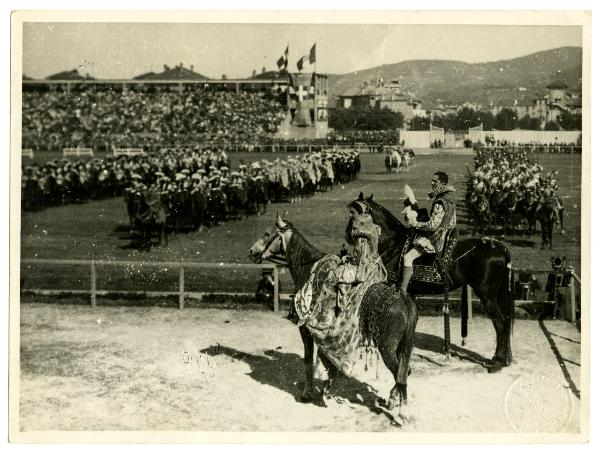 Torino - Stadium - Carosello storico Sabaudo - Umberto e Iolanda di Savoia