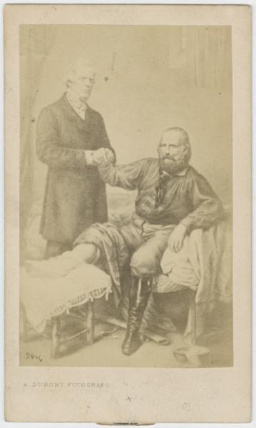 Dipinto - Ritratto di Giuseppe Garibaldi visitato dal dott. Auguste Nelaton dopo la ferita d'Aspromonte.