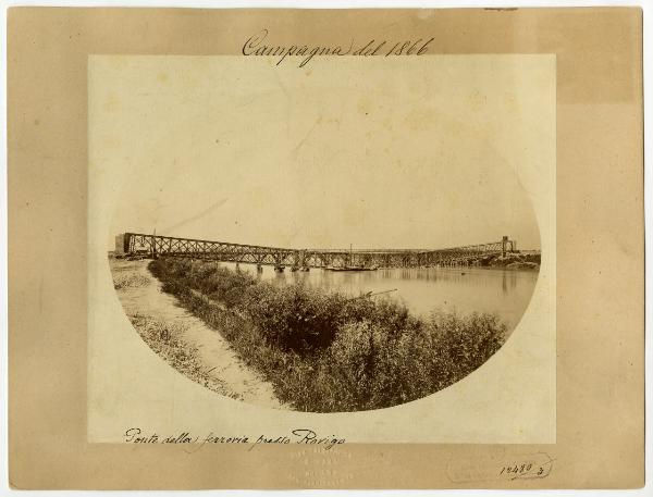 Rovigo -  Ponte della ferrovia - Campagna del 1866