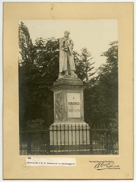 Salsomaggiore Terme - Viale Romagnosi - Monumento a Gian Domenico Romagnosi