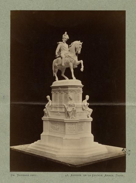 Bozzetto di Antonio Giovanni Lanzirotti per il monumento a Vittorio Emanuele II da erigersi in Piazza Duomo a Milano