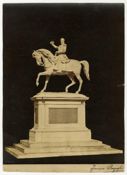 Bozzetto del monumento a Napoleone III di Francesco Barzaghi, da erigersi a Milano