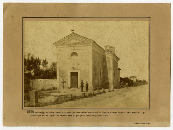 Ravenna - Mandriole - Chiesa di S. Clemente - Passanti - Argine - Cippi