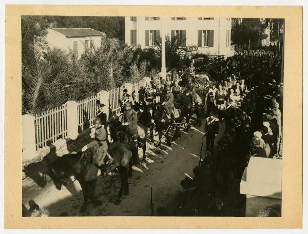 Bordighera - 10 gennaio 1926 - Corteo funebre della regina Margherita di Savoia