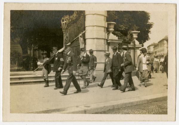 Milano - Via Palestro - Reduci di guerra - 2 giugno 1918