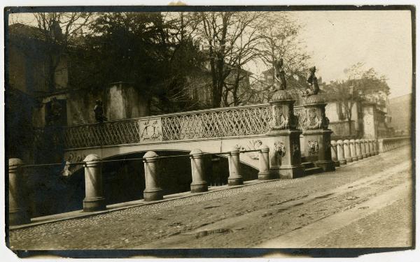 Milano - Navigli - Via San Damiano (ora via Visconti di Modrone) - Ponte delle Sirenette