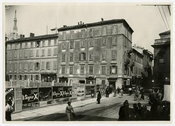 Milano - via Cesare Beccaria - Via delle Tenaglie - Via S. Zeno - cantiere