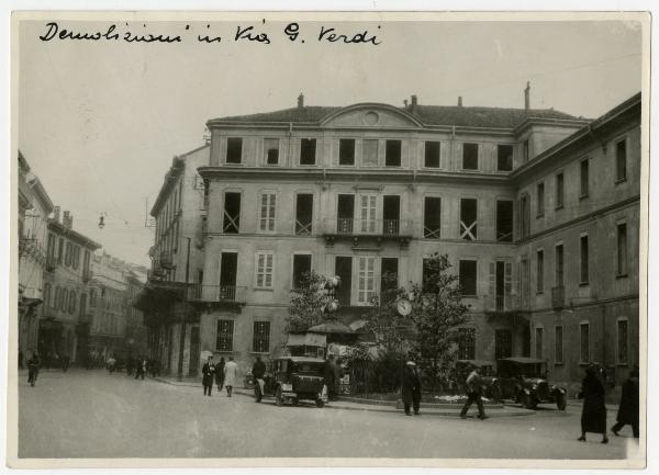 Milano - via Giuseppe Verdi - demolizioni