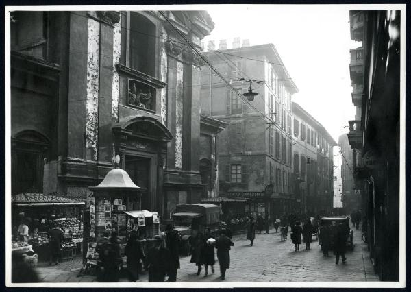 Milano - via Tre alberghi (oggi scomparsa) - Chiesa di S. Giovanni in Laterano