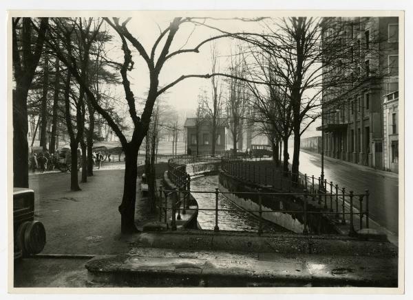 Milano - via Principe Umberto - Piazzale Giuseppe Parini - roggia