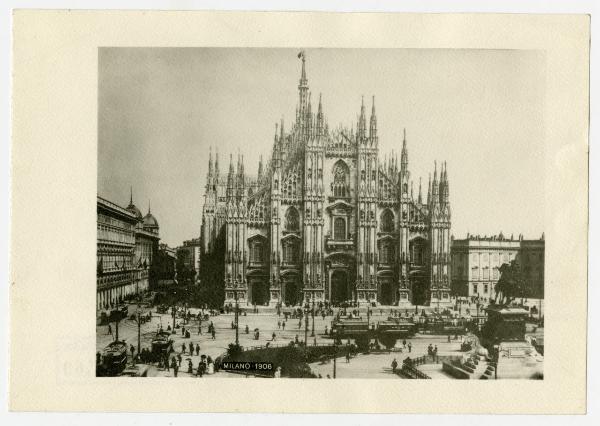 Milano - Piazza del Duomo - 1906