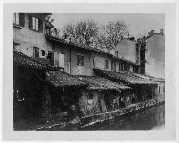 Milano - naviglio di via Fatenebefratelli - sciostra - sostra