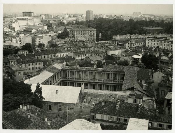 Milano - veduta panoramica - Seminario vescovile - corso Venezia