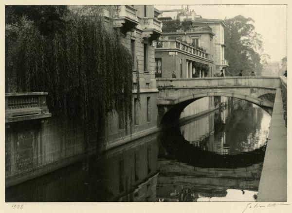 Milano - via Senato - ponte di S. Andrea sul Naviglio