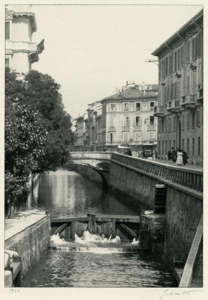 Milano - via Senato - ponte di S. Andrea sul Naviglio