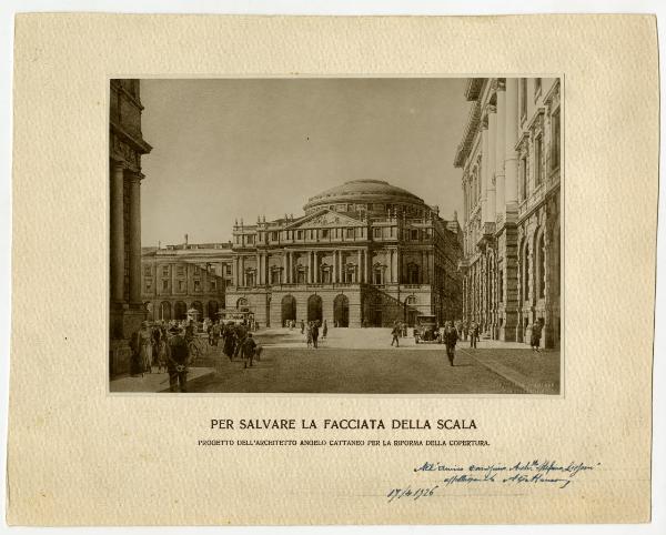 Milano - Teatro alla Scala - Restauro - Progetti - 1926