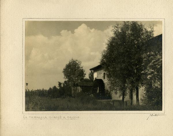 Milano - campagna - acquerello - Parco Lambro - Cascina S. Gregorio.