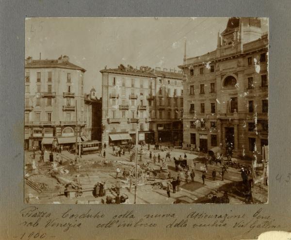 Milano - Piazza Cordusio - Palazzo delle Assicurazioni Generali Venezia - Via Galline