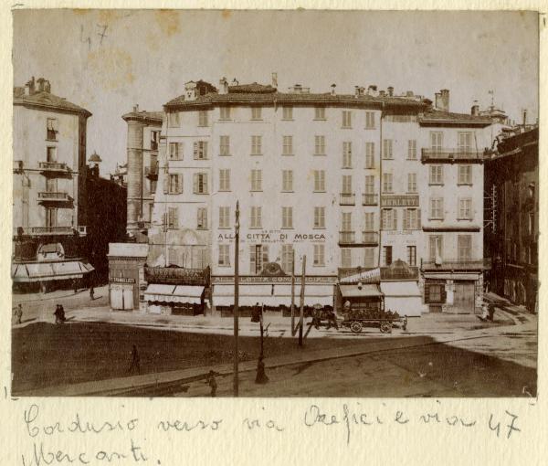 Milano - Piazza Cordusio - Via Orefici - Via Mercanti