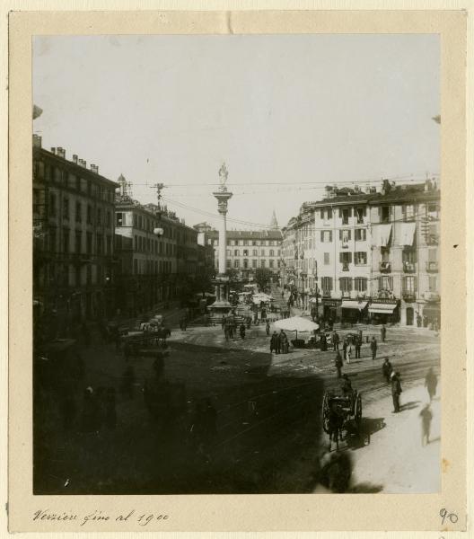 Milano - Largo Augusto - La colonna del Verziere