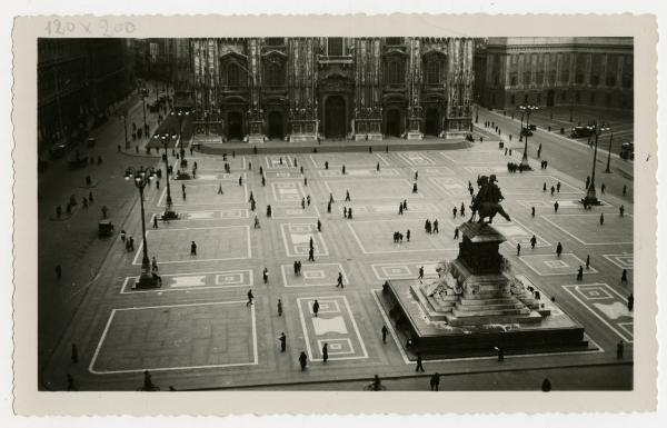 Milano - Veduta panoramica - piazza del Duomo