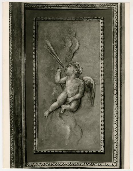 Milano - via S. Antonio 12 - Palazzo Greppi - affresco - putto