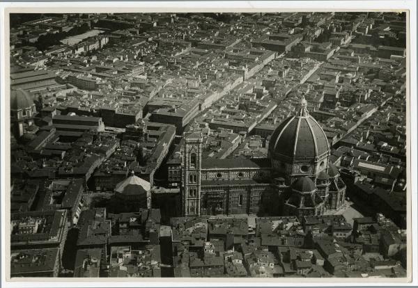 Firenze - Piazza del Duomo - Veduta aerea