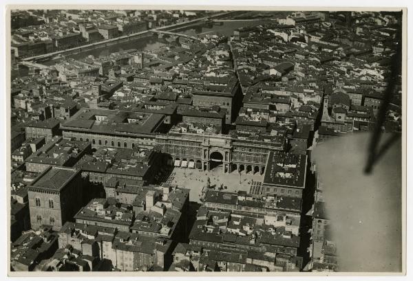 Firenze - Piazza della Repubblica - Veduta aerea