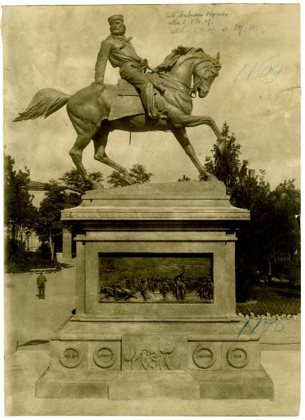 Scultura equestre - Bronzo - Monumento a Garibaldi - 1896 - Raffaello Romanelli - Siena - Giardini della Lizza