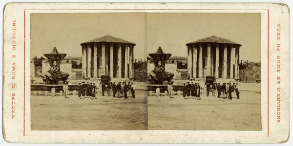 Roma - Foro Boario - Tempio di Ercole detto di Vesta e Fontana dei Tritoni