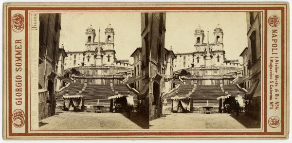 Roma - Piazza di Spagna - Trinità dei Monti e scalinata