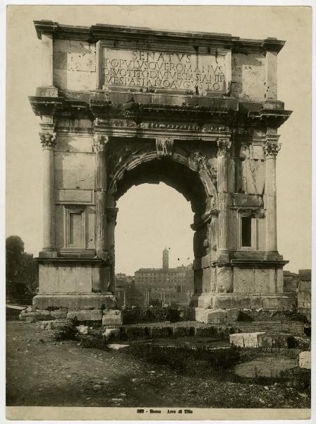 Roma - Arco di Tito - Prospetto est e Tabularium