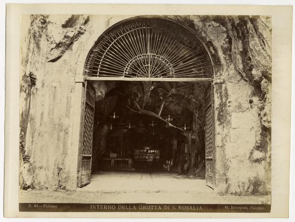 Palermo - Monte Pellegrino - Santuario di Santa Rosalia - Ingresso della grotta