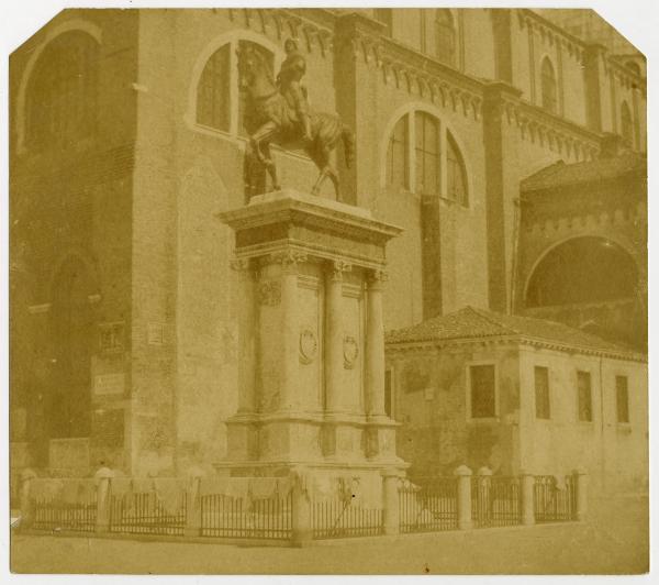 Scultura - Bronzo - Monumento equestre a Bartolomeo Colleoni - Andrea del Verrocchio - Venezia - Campo San Zanipolo o Campo Santi Giovanni e Paolo