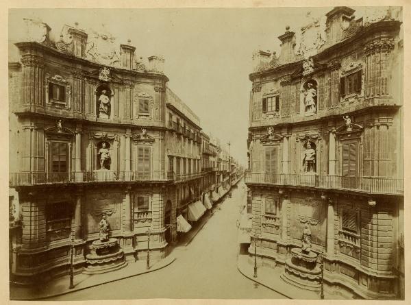 Palermo - Piazza Vigliena - Cantone nord e cantone est