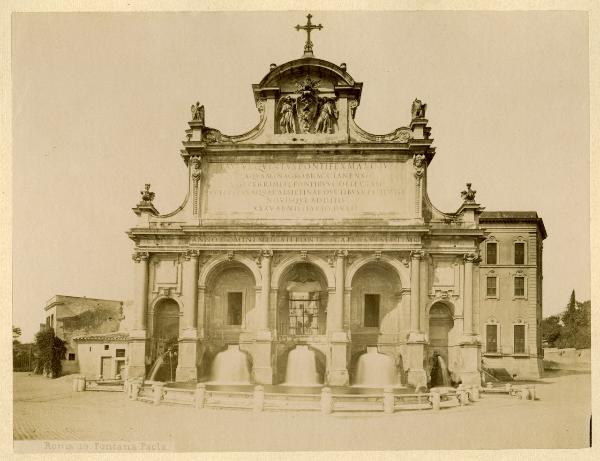 Roma - Gianicolo - Fontana dell'Acqua Paola