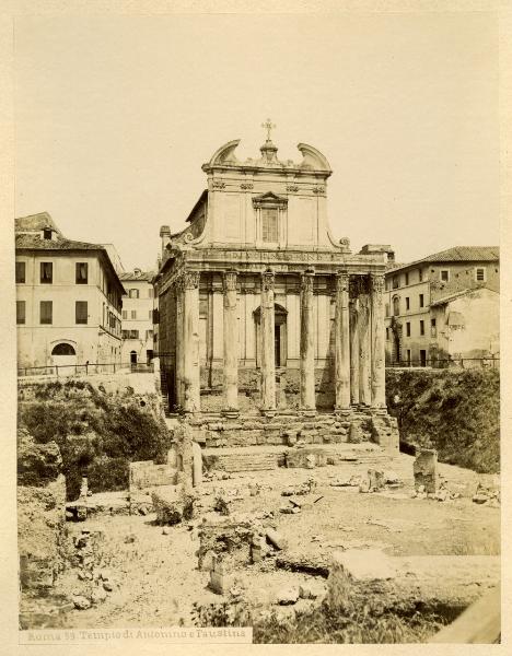 Roma - Foro Romano - Tempio di Antonino e Faustina - Prospetto principale