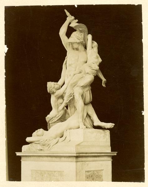 Gruppo scultoreo - Marmo - Ratto di Polissena - 1855-1865 - Pio Fedi - Firenze - Piazza della Signoria - Loggia della Signoria o dei Lanzi